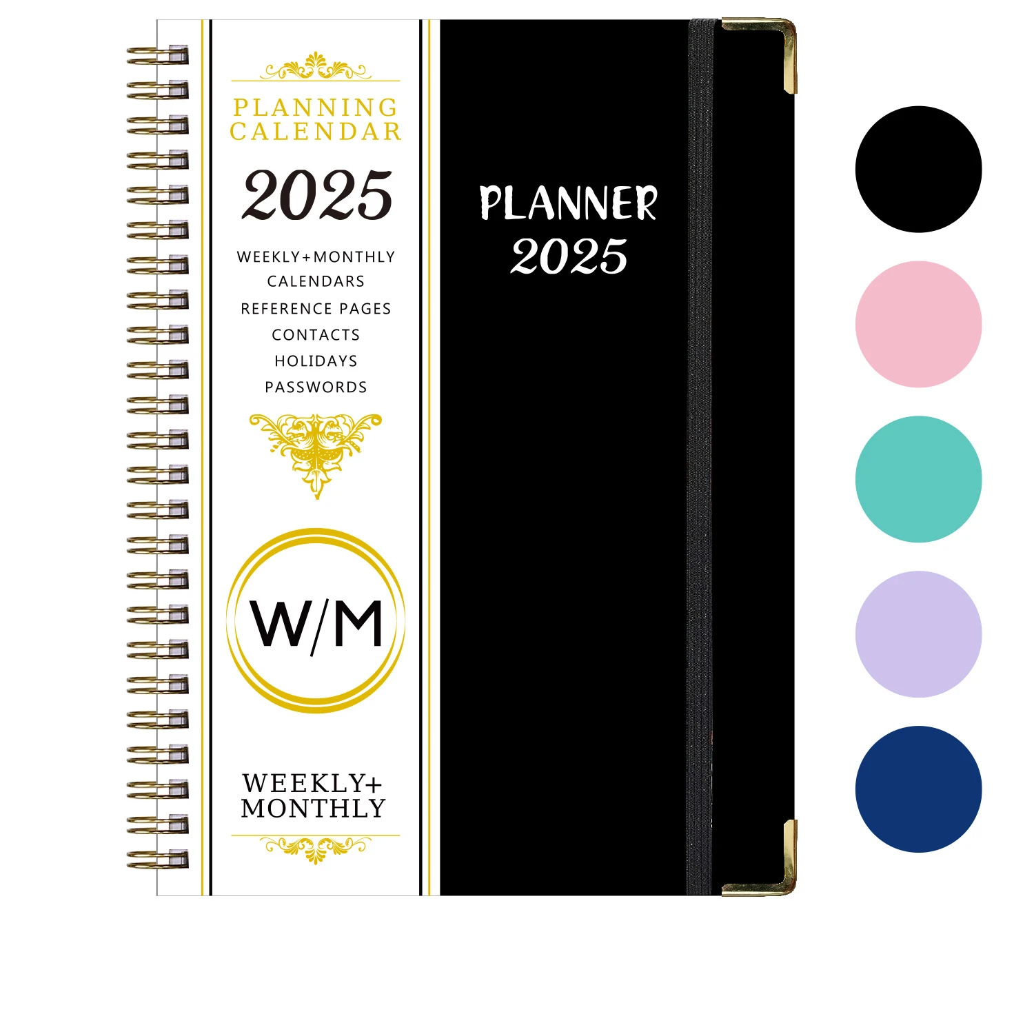 Agenda planner productivity budget notebook diary wedding weekly daily planner journals printing custom budget 2025 planner