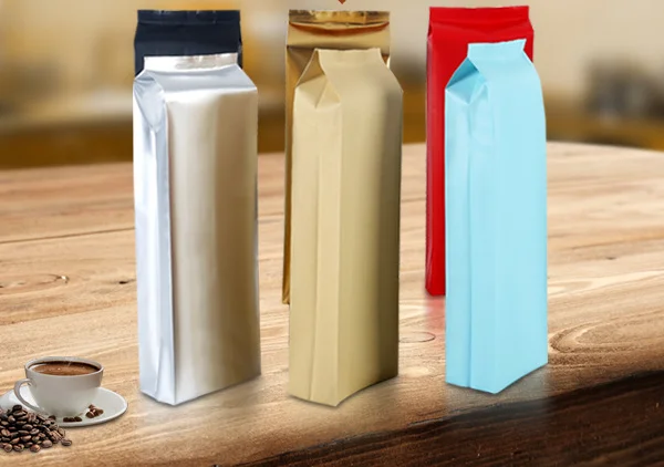 Hot Sealing Laminated Aluminum Foil Pouch Drip Coffee Bag Flat bottom Coffee Bean Package Bags