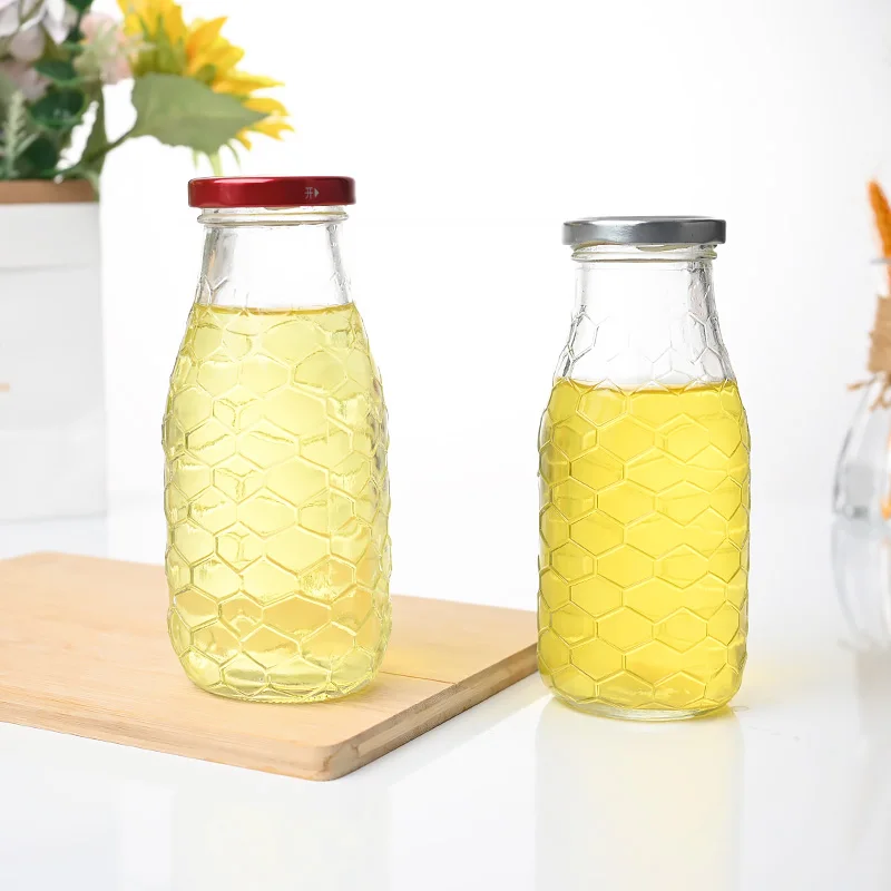 High Quality 300ml Unique Shaped Luxury Crystal Empty Honey Bee Jar Bottle for Honey