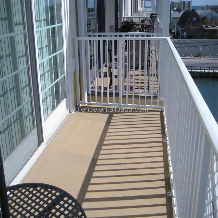 Powder Coated Heavy Duty Metal Aluminum Balcony Railing