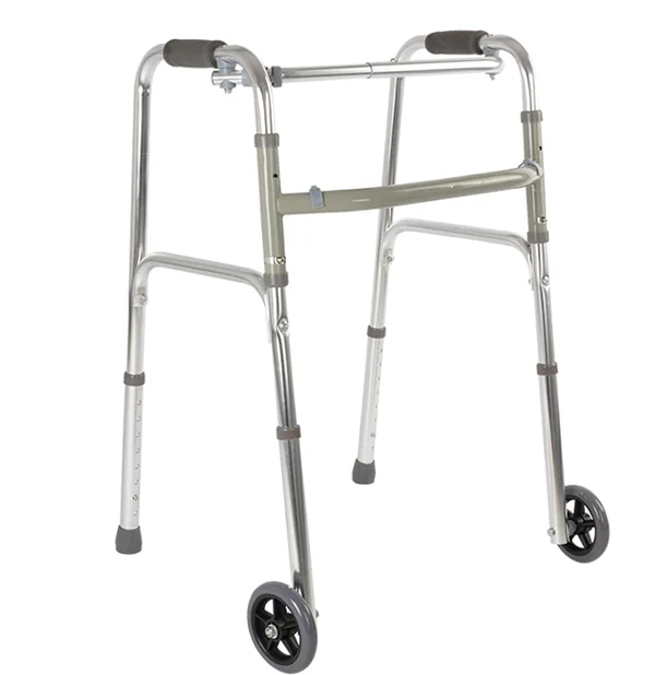 Health Medical Aluminum Lightweight Walker Height Adjustable Folding Adult Orthopedic Walker For Disabled