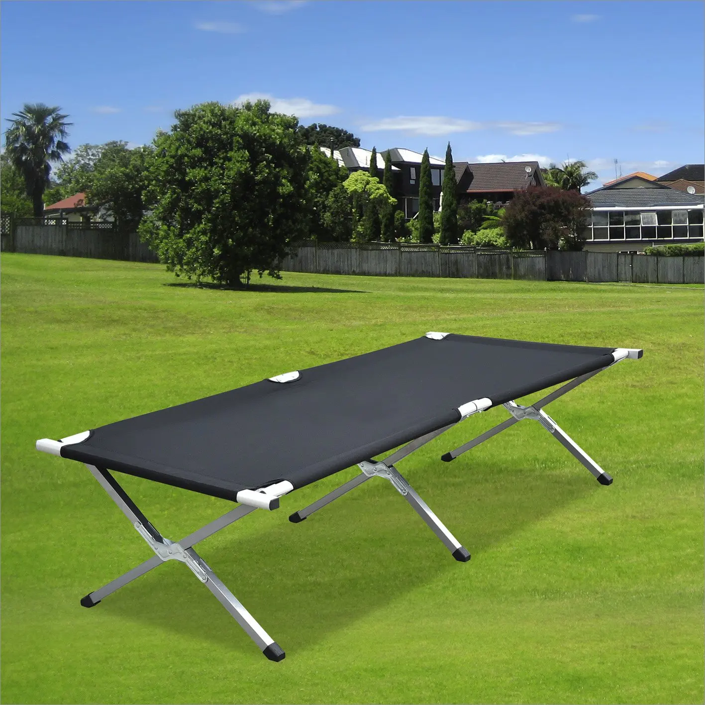 Camping Hunting Portable Folding Cot Used for Beach Barbecue Backpack Office Hiking Bed with Storage Bag