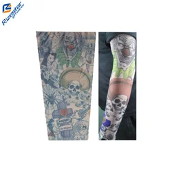 Wholesale Nylon Fake Tattoo Sleeves Decorative Arm Sleeves Custom Seamless Fake Tattoo Arm Sleeves