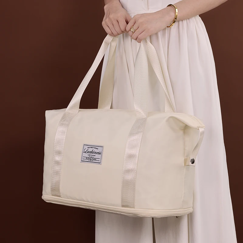 China Suppliers Search Dry Wet Separation Scalable Oxford Cloth Travel Bag Expandable Handheld Luggage Bag for Travel