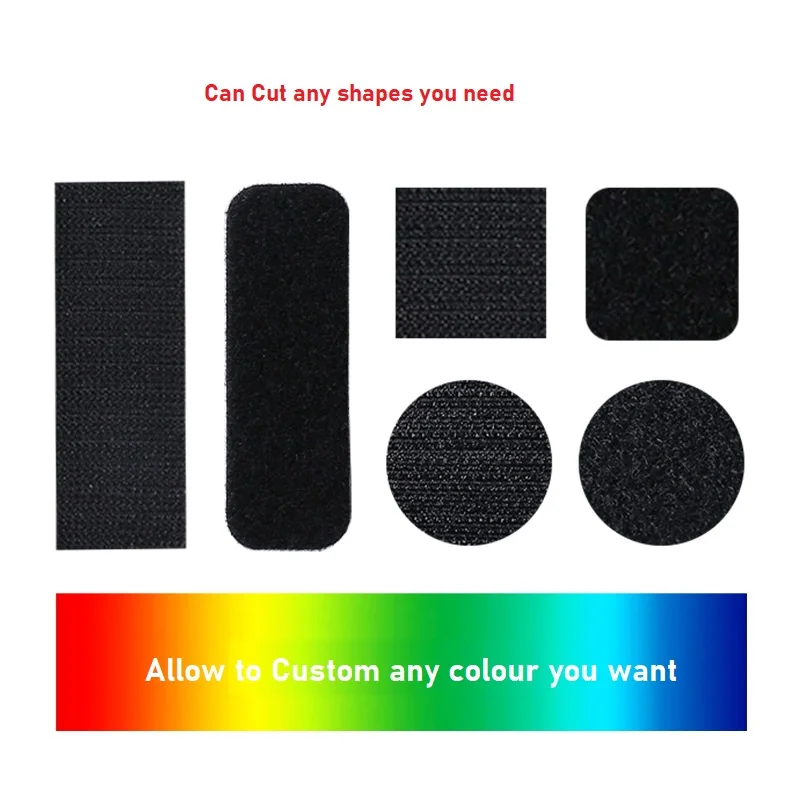 Hot Sell 30mm High Quality 3M Backing Glue Hook&Loop Tape Strong Adhesive Self-adhesive Hook and Loop 25m/roll