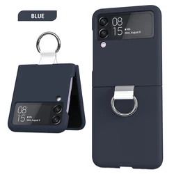 Green Black Clear Galaxy z flip3 phonecase Matte Smooth Holder Flip phone case cover For Samsung Z Flip 3 shockproof phone case