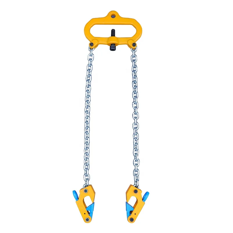 Shanggong 1T universal oil grabber two-leg double-chain oil drum jack fixture