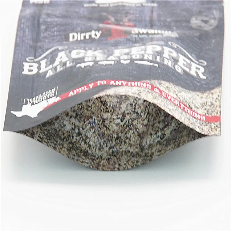 Custom Printing Food Grade Spice Bag Food Spice Stand Up Pouch Spice Plastic Flexible Packaging Bag