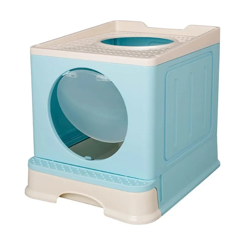 PetSafe Automatic Cleaning & Deodorizing Cat Litter Box Scoop Foldable Closed Enclosure Cats Kittens Cat Litter Box Accessories