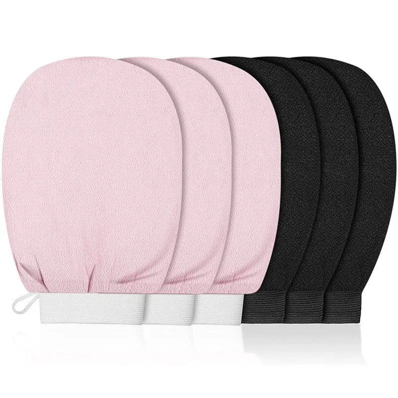 Customized Moroccan Bath Scrub Rayon Mitt Bath Scrub Mitt Peeling Turkish Silk Exfoliating Body Mitt