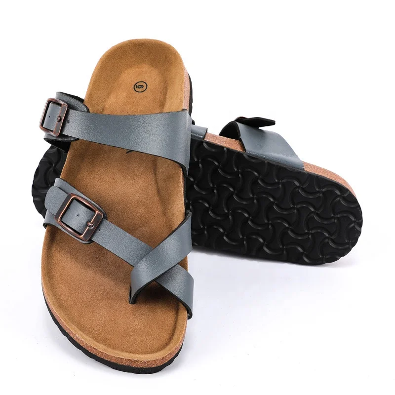 New Arrival Wholesale Good Quality Women Outdoor Slippers Casual Cross Strap Sandals with Soft foot-bed