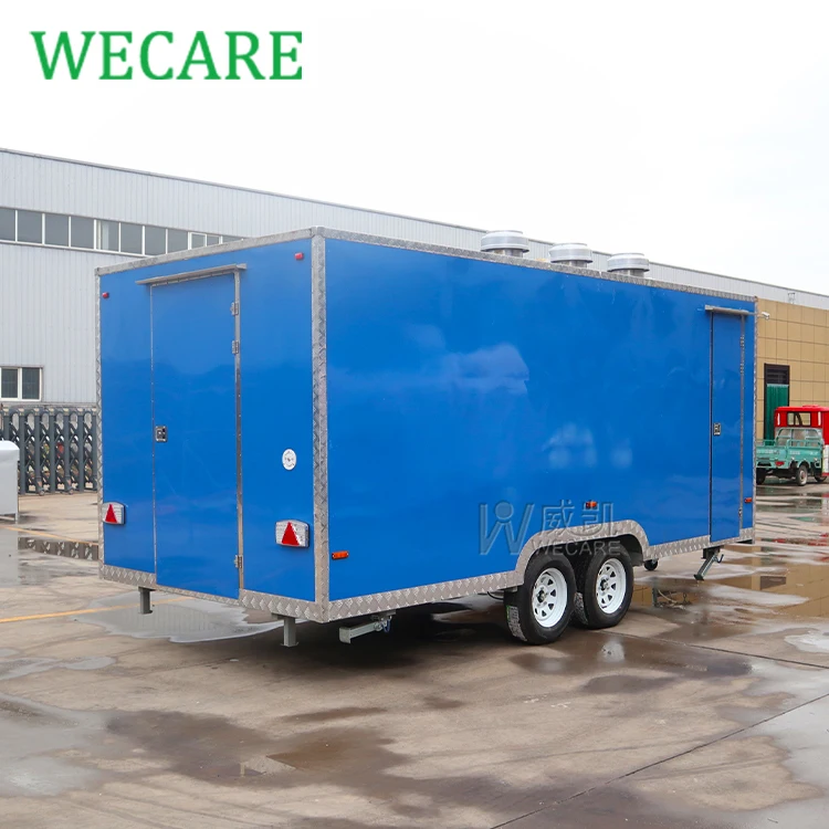 Wecare mobile restaurant bar kitchen food trailer foodtruck wood fired pizza oven beer food truck trailer