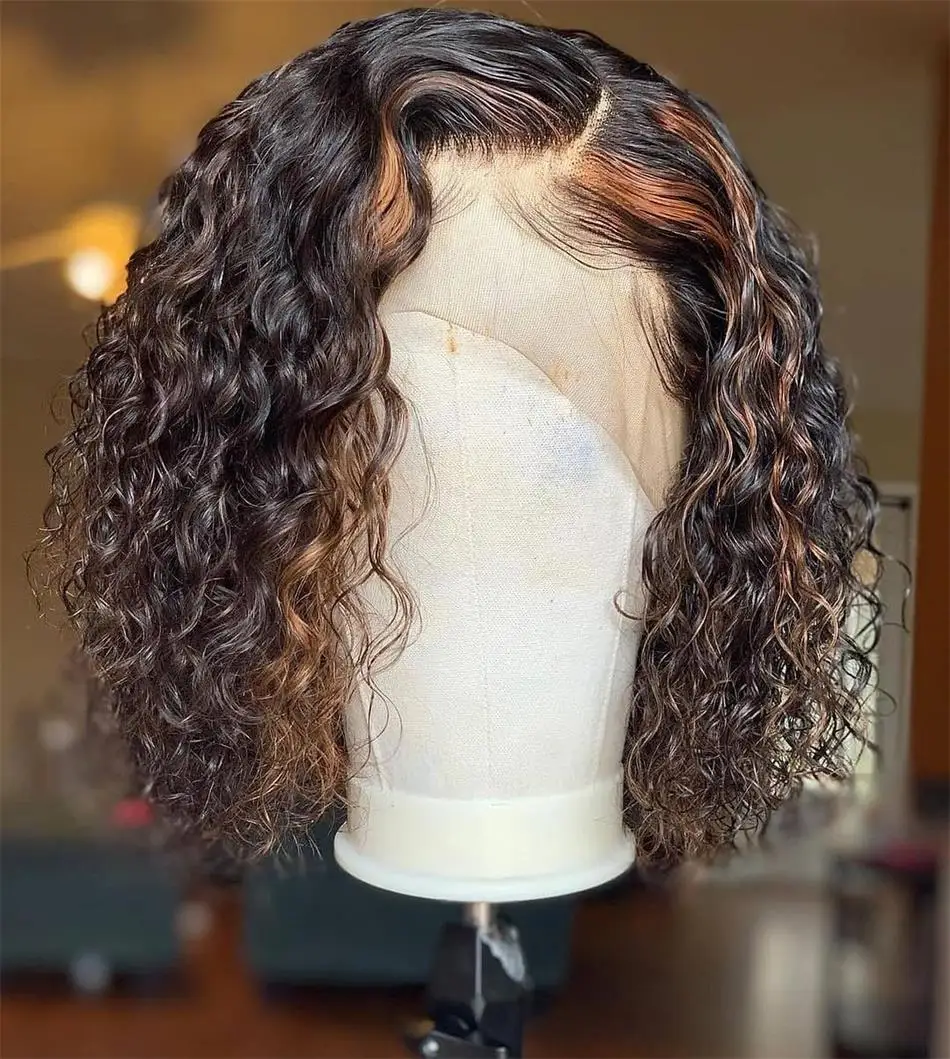 highlight curly bob