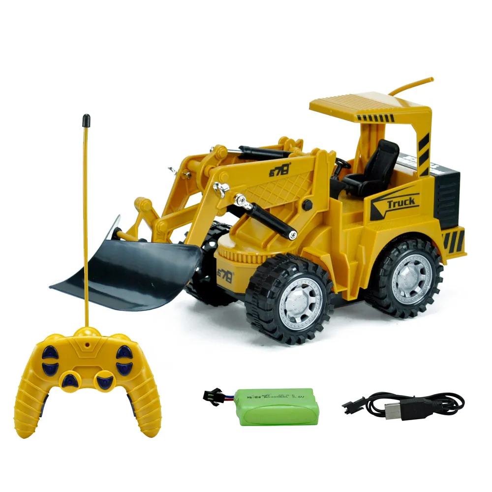 1/24 5CH Radio Control RC Bulldozer Truck RC Engineering Construction Vehicle Truck Toys for Children