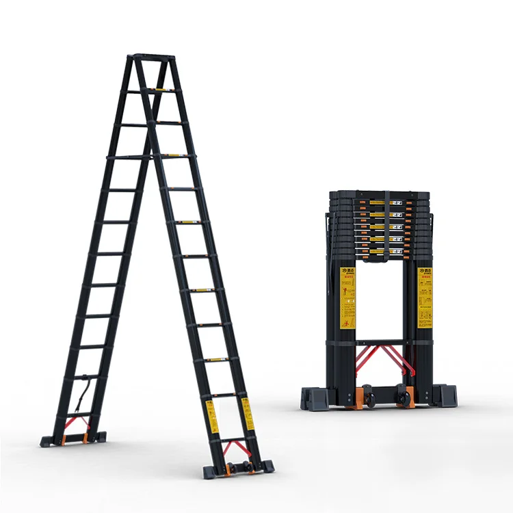 Household herringbone ladder aluminum stainless steel  10 ft step ladder foldable stairs extension ladder