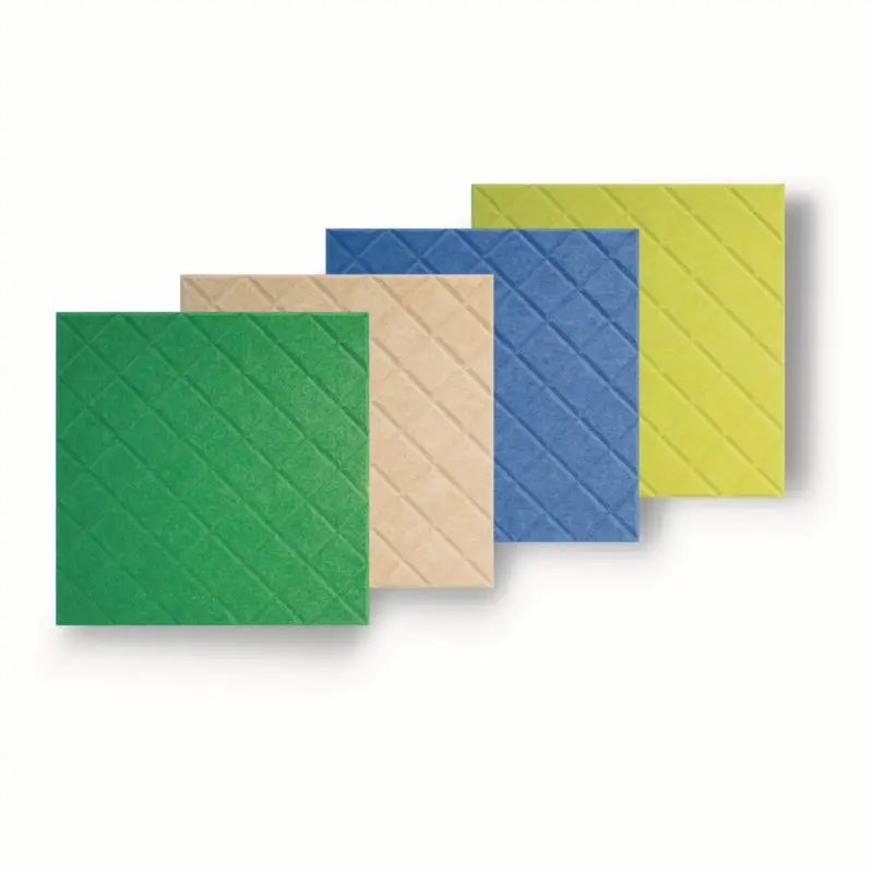 Customized 100% Polyester Fiber Decorative Acoustic Panels Zero Formaldehyde High Density