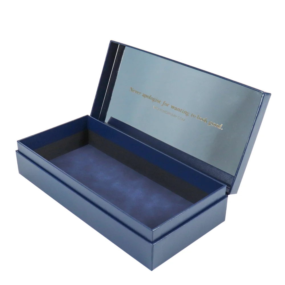 luxury desktop cosmetics storage box dust-proof ma gift makeup carton boxes case professional cosmetic box with mirror