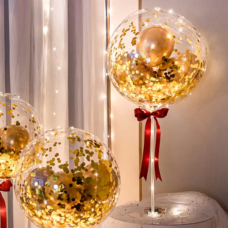 wholesale transparent round party wedding decoration bubble bobo ballons