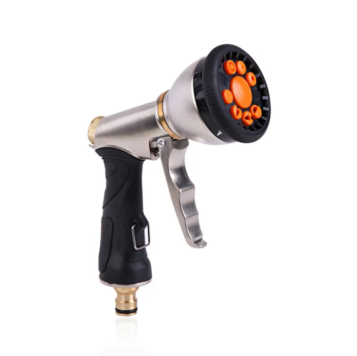 2020 9 pattern high Pressure metal Hose Nozzle Garden Spray Gun