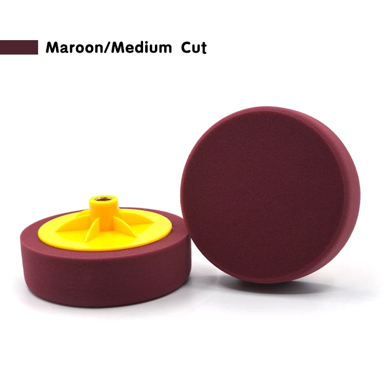 Factory Direct Sale 6Inch 150mm Sponge Size Car Polishing Pad with Hexagonal Strengthen ABS Backing Plate for Auto Polishing