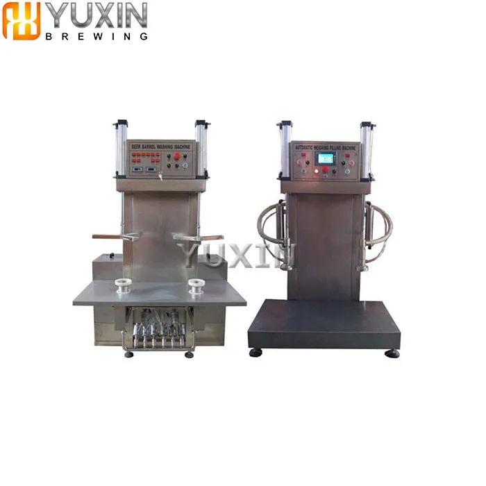 best quality 2 heads automatic beer keg washing machine / keg washer