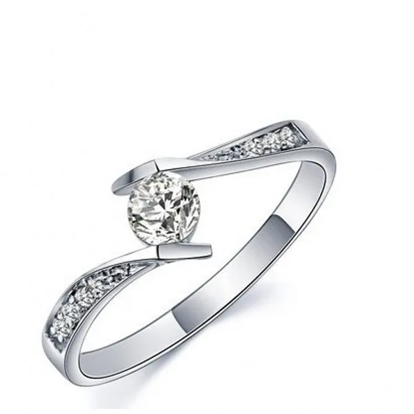 South African ethnic style electroplating hand-madetiny gemstone wedding mosonite diamond ring