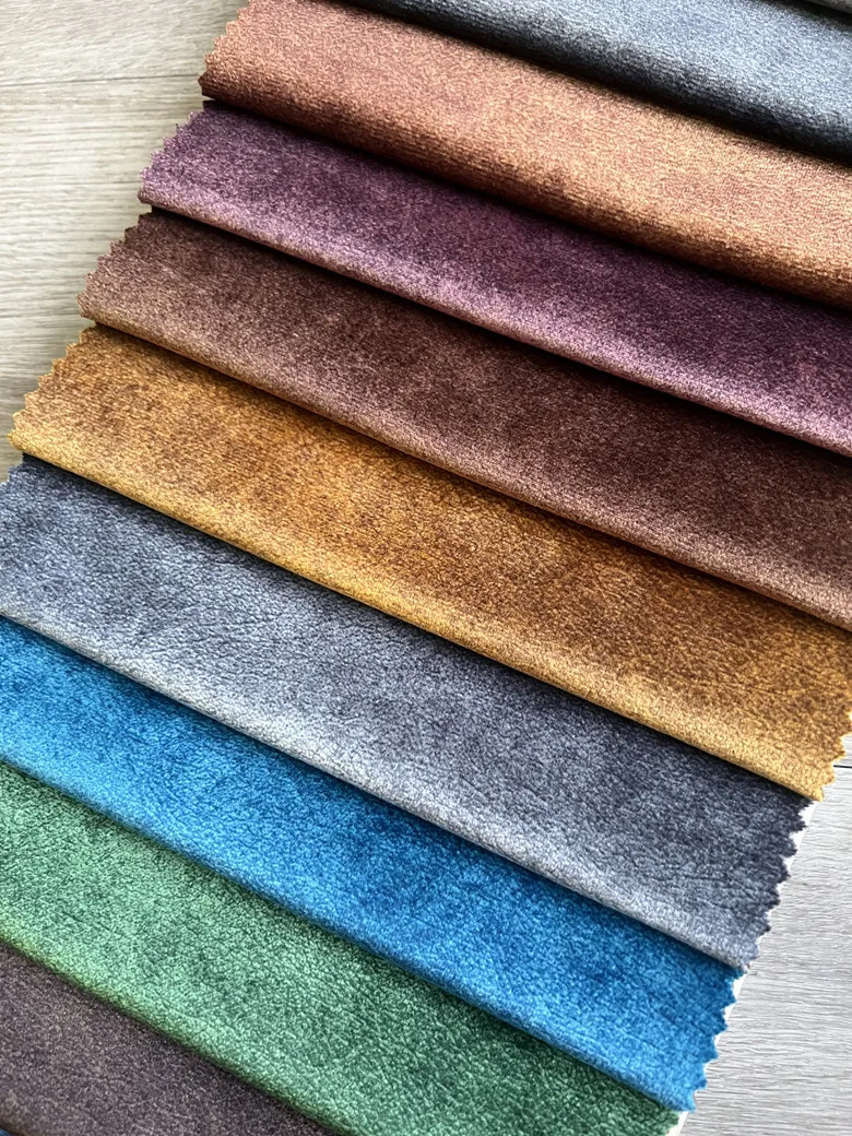 High Quality home textile hot print Holland velvet fabric for sofa upholstery from Chinese mill free samples