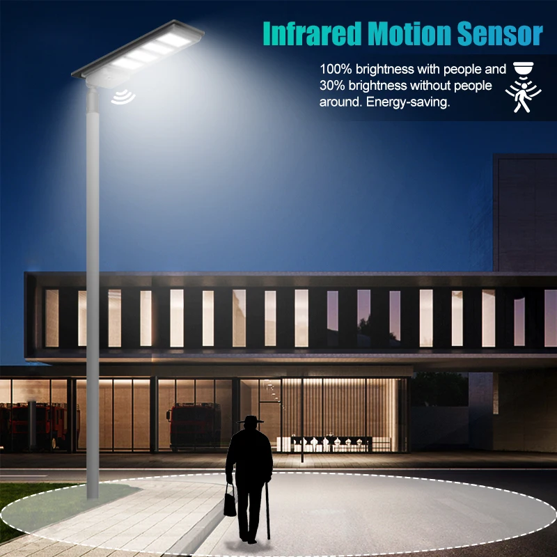 LAP IP65 Waterproof ABS Plastic 18W 22W 26W Solar Street Lamp Outdoor Solar LED Street Lights