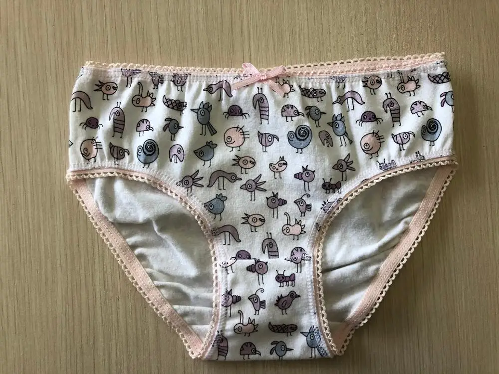 Puberty Girl Cute Cartoon Underwear Teenage Briefs Comfortable Panties