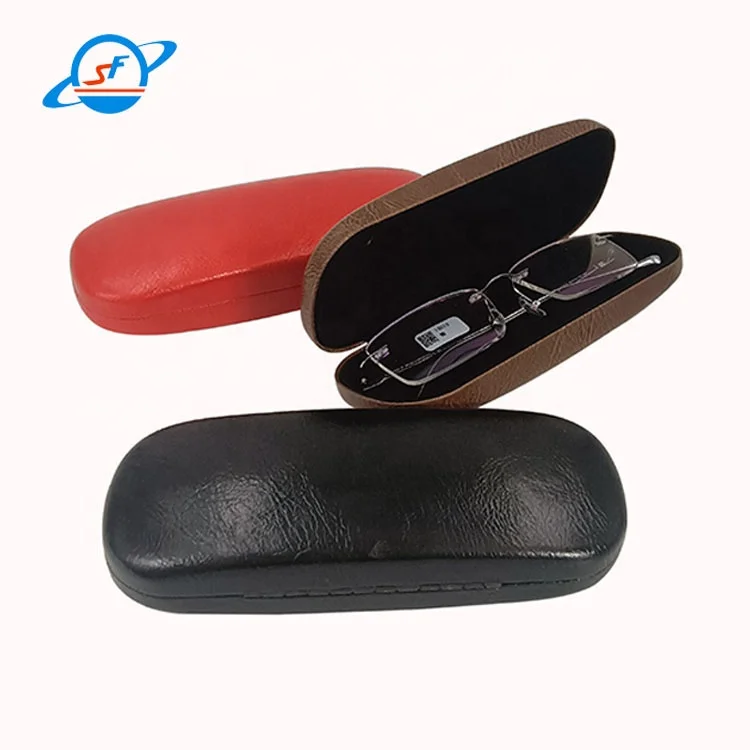 New Fashion Hot Sale Custom Logo leather eyewear accessories Metal Optical Spectacle Eyewear Eyeglass Glasses Case