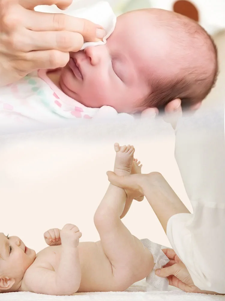 Private label biodegradable wipes baby cloth wipes, baby dry wipes