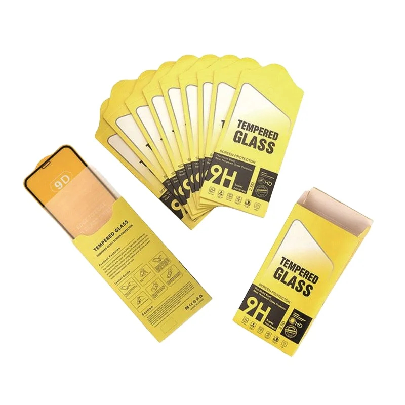 Hot Selling New Wholesale Tempered Glass Black Border 2.5D 9D Mobile Cell Phone Screen Protector For IPhone Samsung