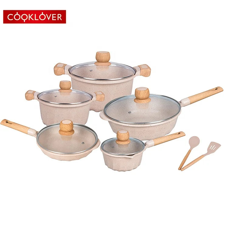  Набор посуды cooklover из 12 предметов с мраморным покрытием литого под давлением