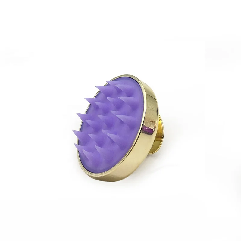  Shinny Color Hair Brush Manual Silicone Scalp Massager Shampoo For
