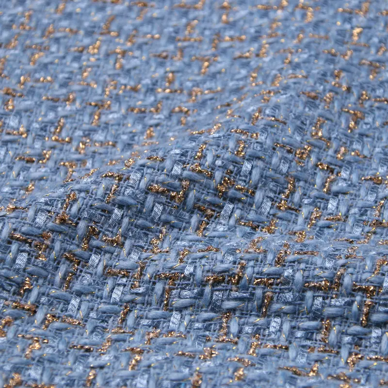 New Woven dull face jacquard fabric tweed Fabrics In China home Textile 100% Polyester upholstery Brocade Jacquard Fabric