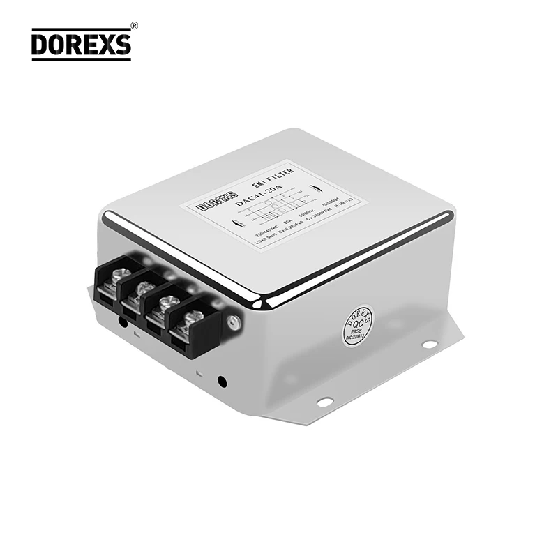 DOREXS Factory Wholesale 440V Three-phase Three-wire Terminal Block AC EMI Power Filter 40A-60A