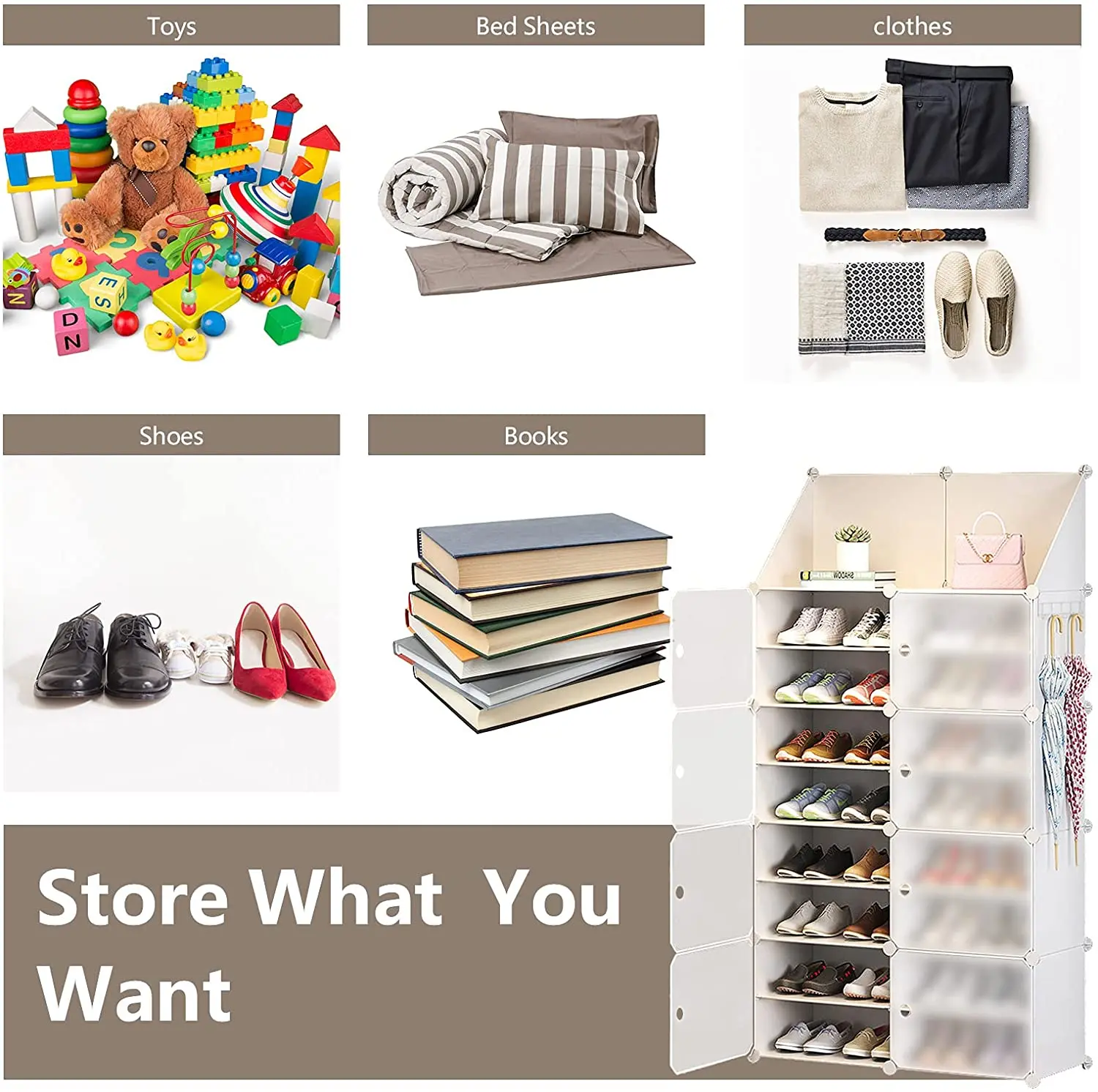 Factory Manufacture Extendable Standing Stackable Shoe Rack Cheap Amazing Plastic 10 Tier for Home