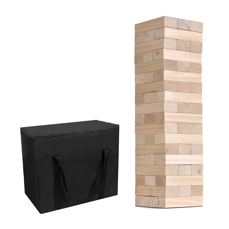 Wooden Toys for Children Tumbling Stacking Tower Digital Wooden Puzzles Toys Colorful Wooden Tumbling Games Building