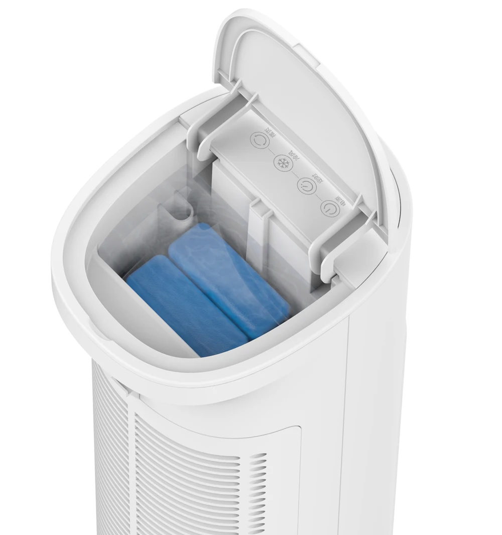 44inch tower & pedestal water fans with auto oscillation air cooling plastic quiet tower fan