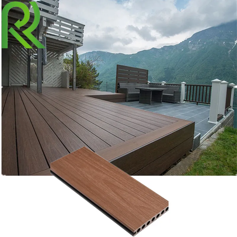 WPC Outdoor Composite Decking, Waterproof Swimming Pool Decking 140*25mm WPC Engineered Flooring
