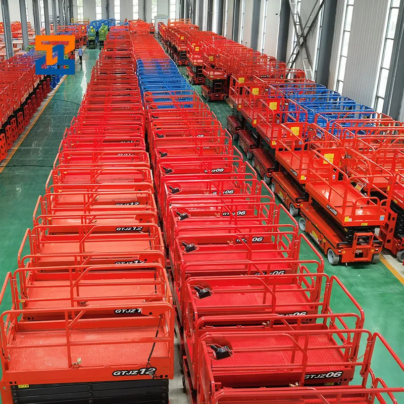 CE certification 4m-14m hydraulic portable scissor lift small aerial work manlift 12m 220V electric scissor lift
