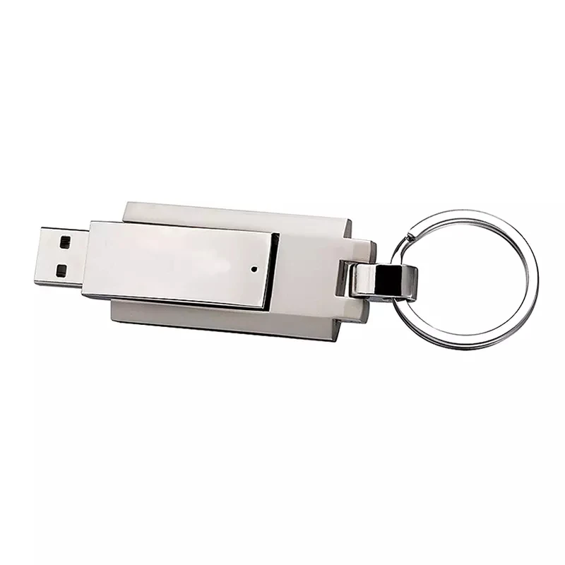Creative Mini Sweivel Ultra Metal Pen Memoria Usb Flash Drive Keychain Laser Logo 1Gb 2Gb 4Gb 8Gb 16Gb 32Gb High Speed With Led