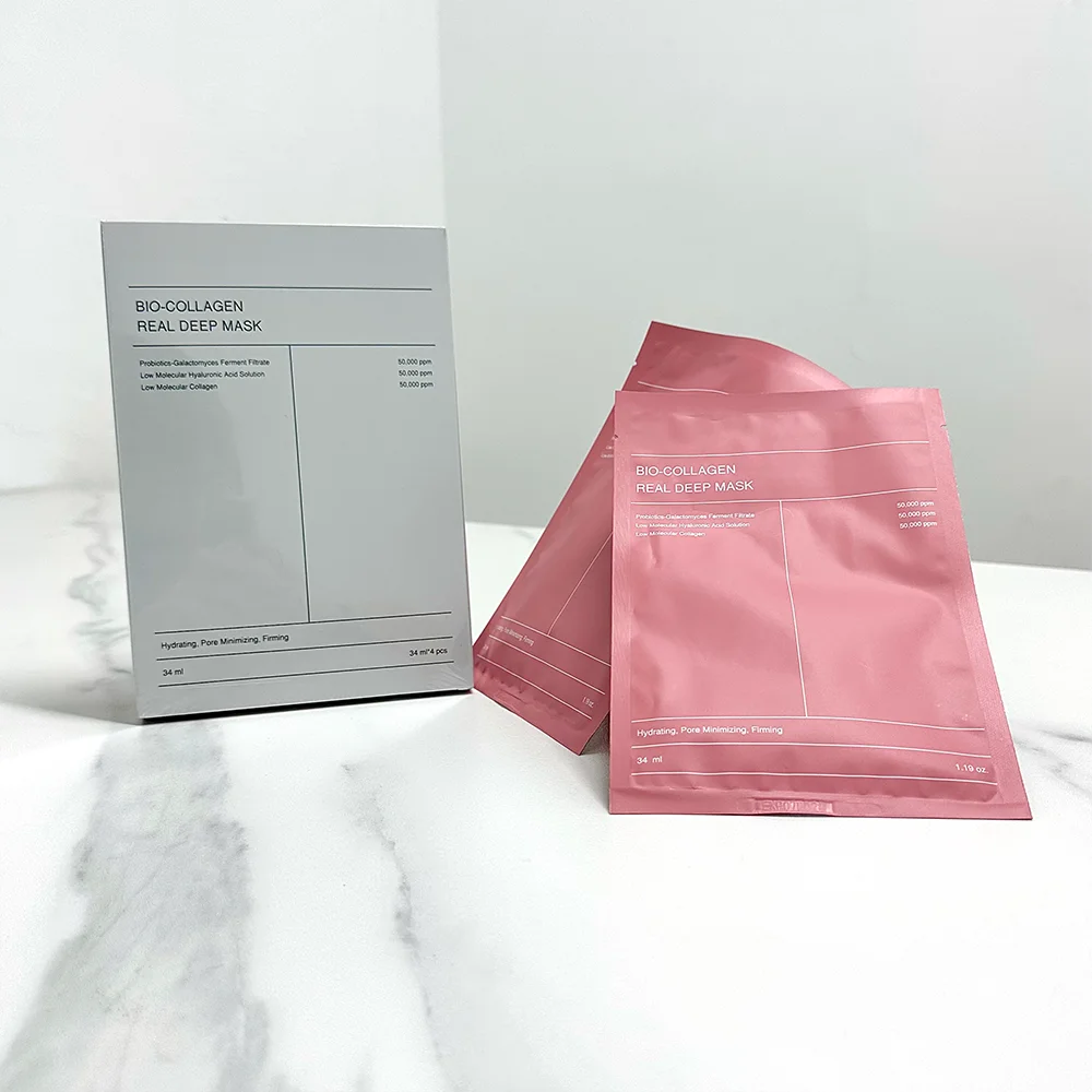 Private Label Bio Collagen Real Deep Mask Moisturizing Hydrating Brightens The Skin And Improves Wrinkles Minimizes Pores Mask