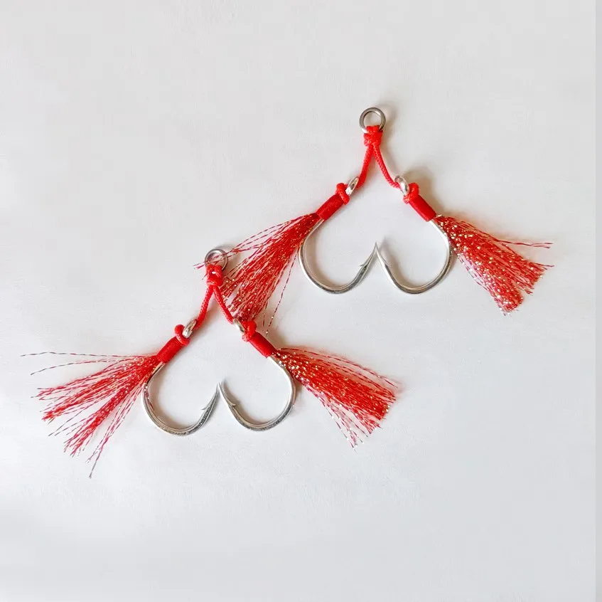 Wholesale bulk double Fishing hooks for various fishes and angling styles