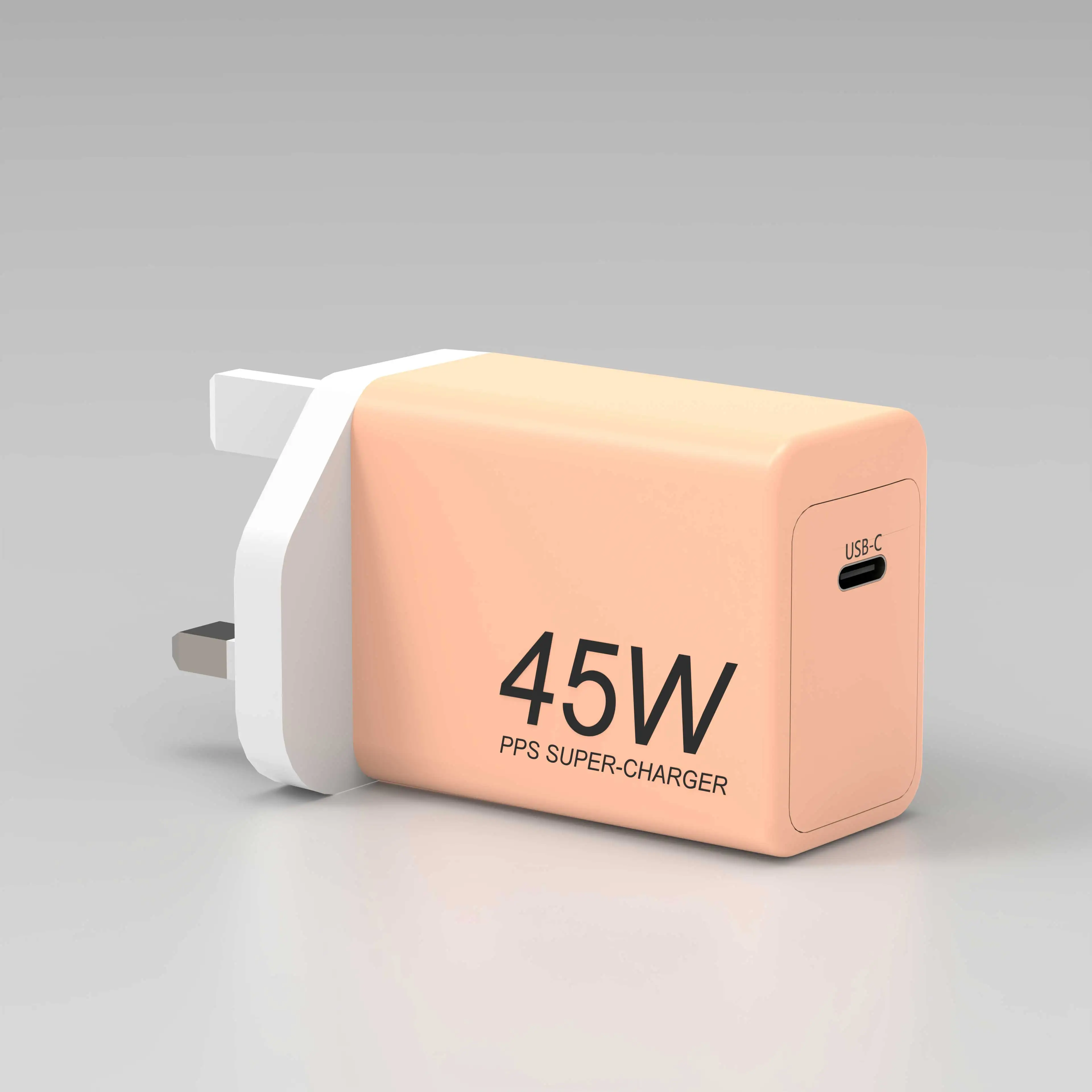 2022 45w mini size gan black universal high speed fast charging portable travel phone charger for apple iphone samsung