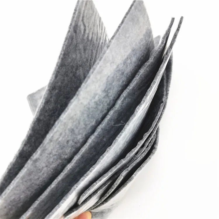 
Customized Needle Punched 100% Recycled Polyester PET Felt Adhesive PE Film Felt 