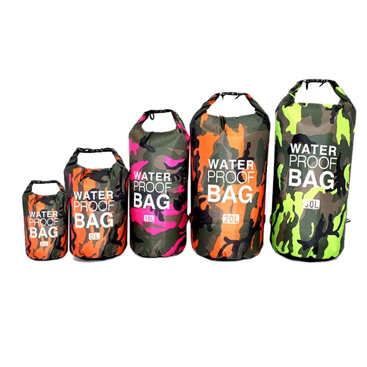 Outdoor Waterproof Dry Backpack Water Floating Bag Roll Top Sack Kayaking Rafting Boating River Trekking Swimming Pool