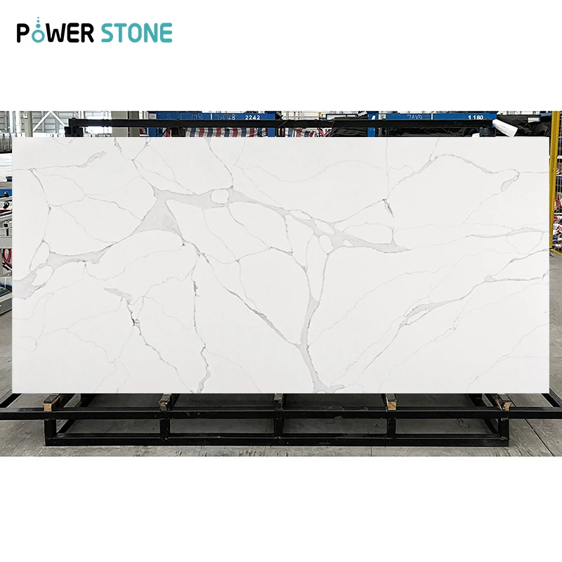 ZGSTONE белый кварцитовый камень Calacatta кварцевая плита столешница мраморный лист кухонная плитка настенная мраморная альтернатива