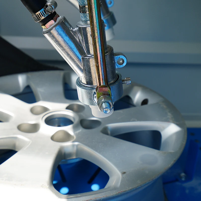 Industrial automatic wheel sand blasting machine