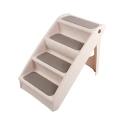 Non-skid Pet Furniture Durable Folding Dog Stairs Dog Steps for High Beds Plastic Pet Dog Stairs
